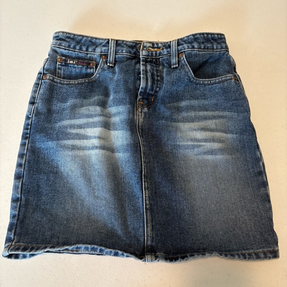 Vintage Y2K LEI Womens Denim Skirt Size 3 2000s Juniors